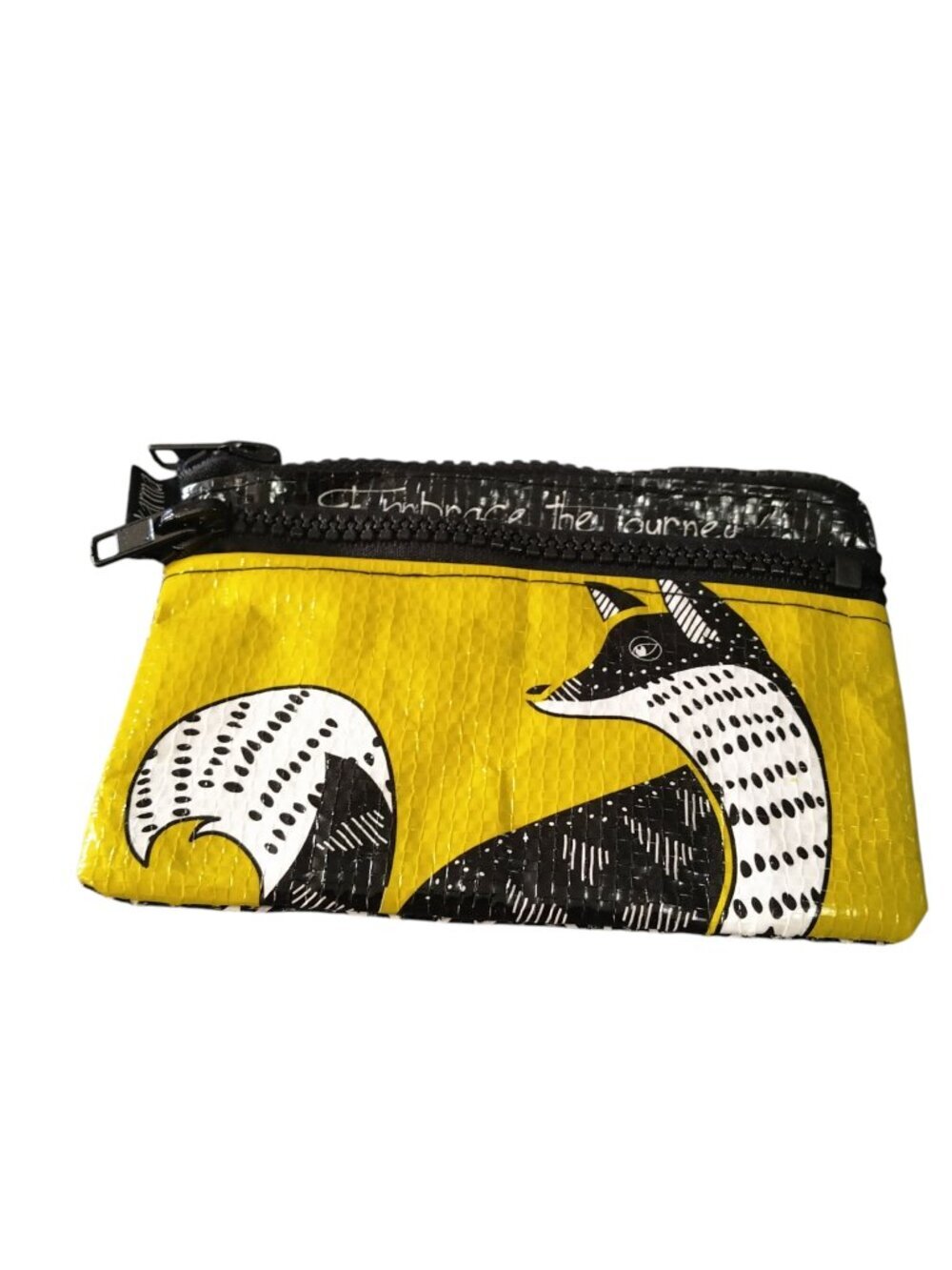 Karma "Embrace The Journey" Fox Change Purse Wallet Clutch Pouch